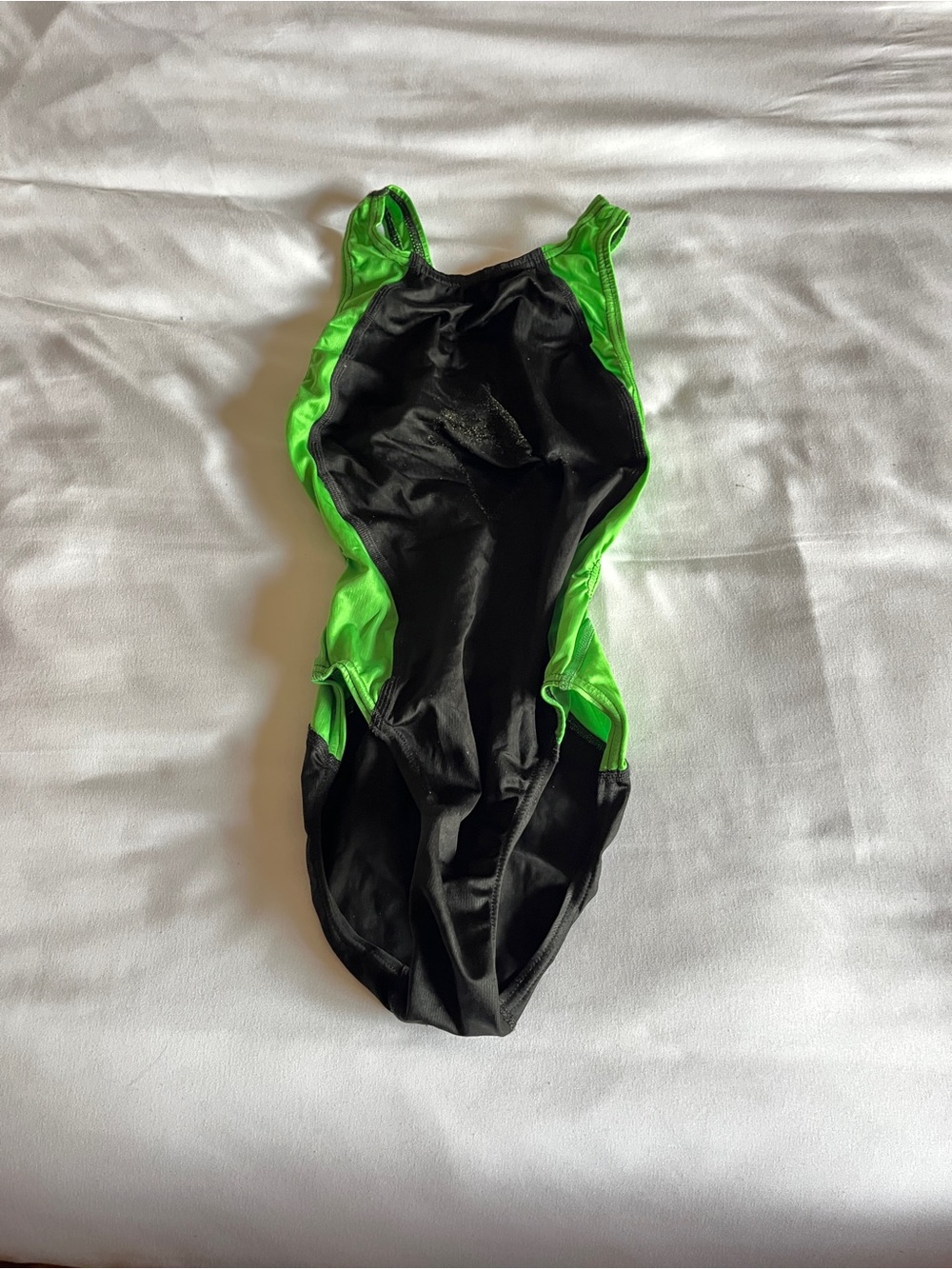 Speedo Fastskin FSII Recordbreaker Black & Lime Green Tech Suit Size 28 - Picture 1 of 14